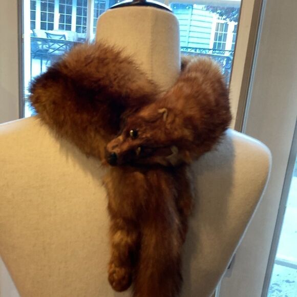 Double headed vintage mink stole - Picture 6 of 7